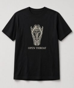 Open Throat Vocal Anatomy unisex t-shirt in black with vintage anatomical larynx engraving